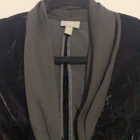 J.Jill chiffon neckline velvet black blazer size XSP business attire, soft - Picture 2 of 6